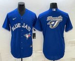 Cheap Men's Toronto Blue Jays Big Logo Blue Stitched MLB Cool Base Nike Jersey