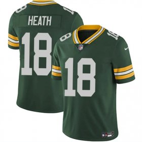 Cheap Men\'s Green Bay Packers #18 Malik Heath Green Vapor Untouchable Limited Stitched Jersey