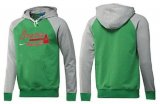 Wholesale Cheap Atlanta Braves Pullover Hoodie Green & Grey