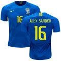 Wholesale Cheap Brazil #16 Alex Sandro Away Soccer Country Jersey