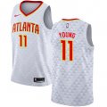 Wholesale Cheap Hawks #11 Trae Young White Basketball Swingman Association Edition Jersey