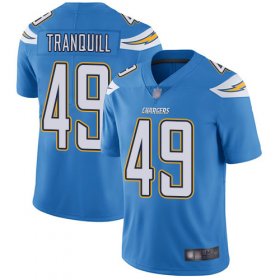 Wholesale Cheap Nike Chargers #49 Drue Tranquill Electric Blue Alternate Men\'s Stitched NFL Vapor Untouchable Limited Jersey