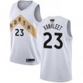 Wholesale Cheap Raptors #23 Fred VanVleet White 2019 Finals Bound Basketball Swingman City Edition 2018-19 Jersey