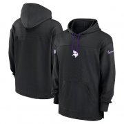 Cheap Men's Minnesota Vikings Black Performance Pullover Hoodie