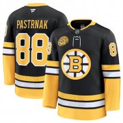 Cheap Men's Boston Bruins #88 David Pastrnak Black 100th Anniversary Stitched Hockey Jersey