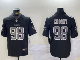 Men\'s Las Vegas Raiders #98 Maxx Crosby Black Limited Fashion Vapor Jersey