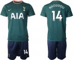 Wholesale Cheap Men 2020-2021 club Tottenham Hotspur away 14 green Soccer Jerseys