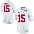 Wholesale Cheap Men's Alabama Crimson Tide #15 JK Scott White 2016 BCS College Football Nike Limited Jersey