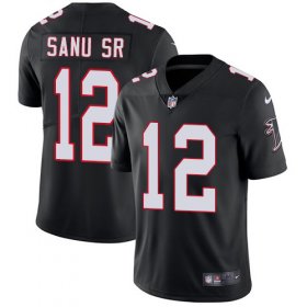 Wholesale Cheap Nike Falcons #12 Mohamed Sanu Sr Black Alternate Men\'s Stitched NFL Vapor Untouchable Limited Jersey