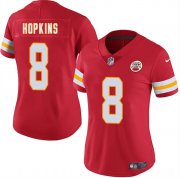 Cheap Women's Kansas City Chiefs #8 DeAndre Hopkins Red Vapor Untouchable Limited Stitched Jersey(Run Small)