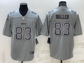 Wholesale Men\'s Las Vegas Raiders #83 Darren Waller Grey Atmosphere Fashion 2022 Vapor Untouchable Stitched Limited Jersey