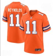 Cheap Men's Denver Broncos #11 Josh Reynolds Orange Mile High Collection F.U.S.E. 1977 Throwback Stitched Game Jersey