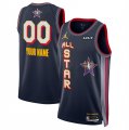 Cheap Men's 2025 All-Star Active Player Custom Navy Stitched Basketball Jersey