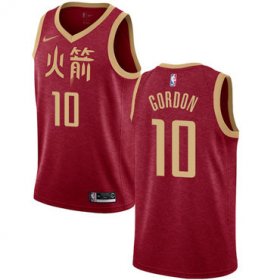 Wholesale Cheap Rockets #10 Eric Gordon Red Basketball Swingman City Edition 2018-19 Jersey