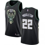 Cheap Youth Milwaukee Bucks #22 Khris Middleton Black Basketball Swingman Statement Edition Jersey