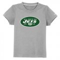 Wholesale Cheap New York Jets Authentic Logo Youth T-Shirt Grey