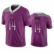 Wholesale Cheap Minnesota Vikings #14 Stefon Diggs Purple Vapor Limited City Edition NFL Jersey