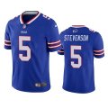 Wholesale Cheap Men's Buffalo Bills #5 Marquez Stevenson Royal Vapor Untouchable Limited Stitched Jersey