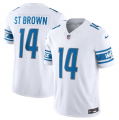 Wholesale Cheap Men's Detroit Lions #14 Amon-Ra St. Brown White 2023 F.U.S.E. Vapor Untouchable Limited Football Stitched Jersey