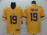 Wholesale Cheap Nike Vikings #19 Adam Thielen Gold Men's Stitched NFL Limited Inverted Legend Jersey