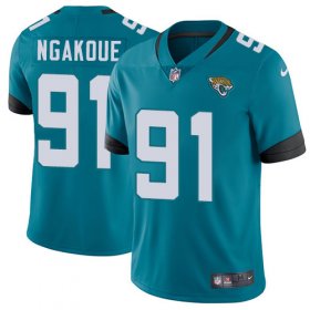 Wholesale Cheap Nike Jaguars #91 Yannick Ngakoue Teal Green Alternate Men\'s Stitched NFL Vapor Untouchable Limited Jersey