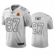 Wholesale Cheap Denver Broncos #87 Noah Ant White Vapor Limited City Edition NFL Jersey