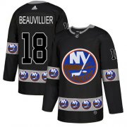 Wholesale Cheap Adidas Islanders #18 Anthony Beauvillier Black Authentic Team Logo Fashion Stitched NHL Jersey