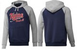 Wholesale Cheap Minnesota Twins Pullover Hoodie Dark Blue & Grey