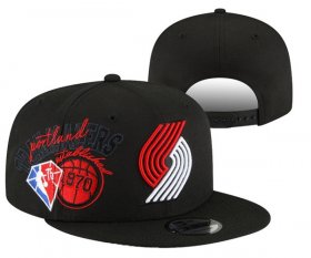 Wholesale Cheap Portland Trail Blazers Stitched Snapback 75th Anniversary Hats 0010