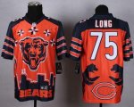 Wholesale Cheap Nike Bears #75 Kyle Long Orange Men's Stitched NFL Elite Noble Fashion Jersey