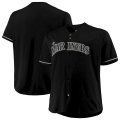 Wholesale Cheap Seattle Mariners Majestic Big & Tall Pop Fashion Jersey Black