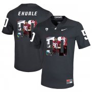 Wholesale Cheap Washington State Cougars 90 Daniel Ekuale Black Fashion College Football Jersey