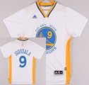 Wholesale Cheap Golden State Warriors #9 Andre Iguodala Revolution 30 Swingman 2014 New White Short-Sleeved Jersey