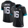 Wholesale Cheap Men's Jacksonville Jaguars #16 Trevor Lawrence Black 2023 F.U.S.E With 3-Star C Patch Vapor Untouchable Limited Stitched Jersey