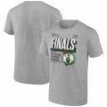 Wholesale Cheap Men's Boston Celtics Heather Gray 2024 Eastern Conference Champions Locker Room T-Shirt