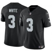 Cheap Men's Las Vegas Raiders #3 Zamir White Black F.U.S.E. Vapor Football Stitched Jersey