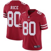 Wholesale Cheap Nike 49ers #80 Jerry Rice Red Team Color Youth Stitched NFL Vapor Untouchable Limited Jersey