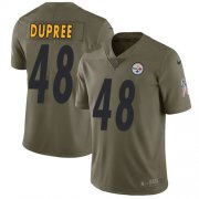 Wholesale Cheap Nike Steelers #48 Bud Dupree Olive Men's Stitched NFL Limited 2017 Salute to Service Jersey