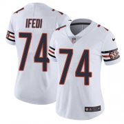 Wholesale Cheap Nike Bears #74 Germain Ifedi White Women's Stitched NFL Vapor Untouchable Limited Jersey