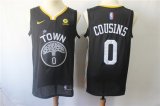 Wholesale Cheap Men's Nike Golden StateWarriors #0 DeMarcus Cousins Black Nike Swingman Jersey