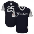 Wholesale Cheap Yankees #25 Gleyber Torres Navy 