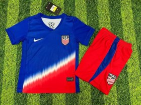 Cheap Women\'s American Team Custom 2024-25 Royal Away Soccer Jersey Suit