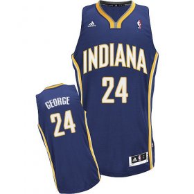 Wholesale Cheap Indiana Pacers #24 Paul George Navy Blue Swingman Jersey