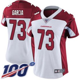 Wholesale Cheap Nike Cardinals #73 Max Garcia White Women\'s Stitched NFL 100th Season Vapor Untouchable Limited Jersey