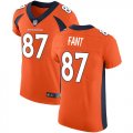 Wholesale Cheap Nike Broncos #87 Noah Fant Orange Team Color Men's Stitched NFL Vapor Untouchable Elite Jersey