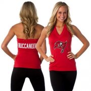 Wholesale Cheap Women's All Sports Couture Tampa Bay Buccaneers Blown Coverage Halter Top