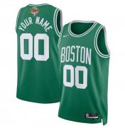 Cheap Men's Boston Celtics Active Player Custom Kelly Green 2024 Finals Icon Edition Stitched Basketball Jersey