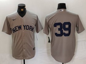 Cheap Men\'s New York Yankees #39 Jose Trevino Grey Cool Base Stitched Jersey