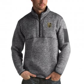 Wholesale Cheap Vegas Golden Knights Antigua Fortune Quarter-Zip Pullover Jacket Black