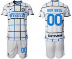 Wholesale Cheap Men 2020-2021 club Inter milan away customized white Soccer Jerseys